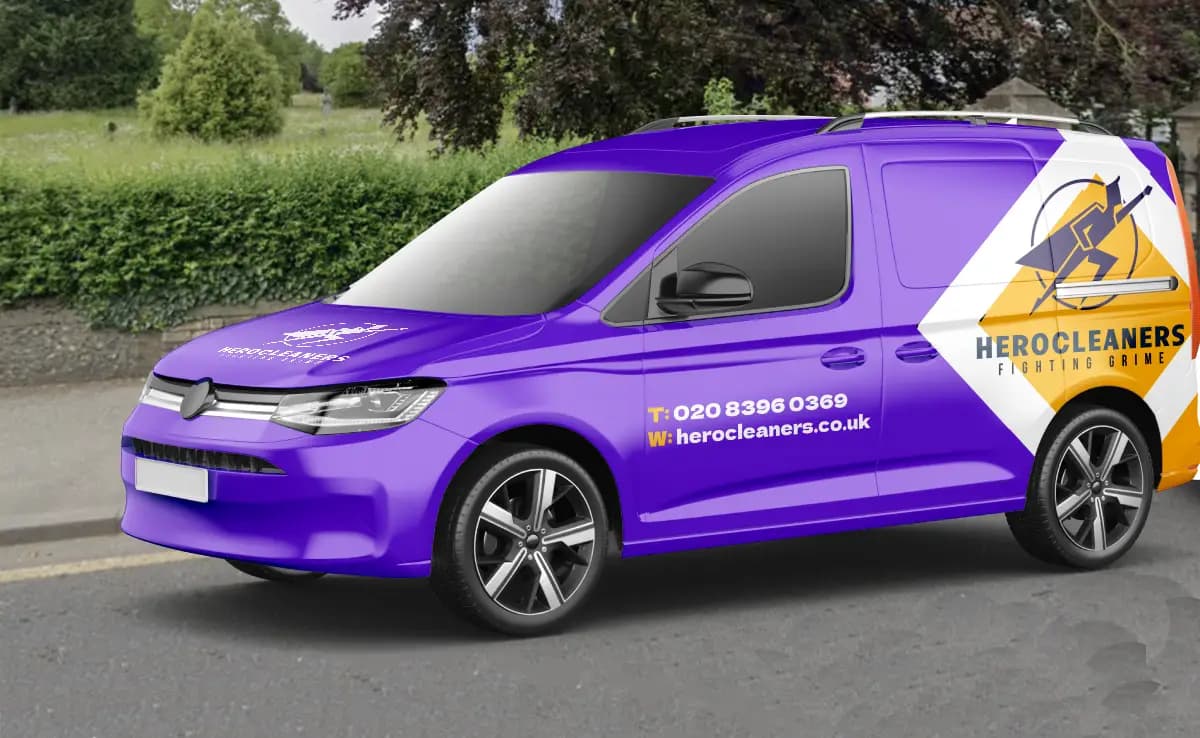 Hero Cleaners Team Van